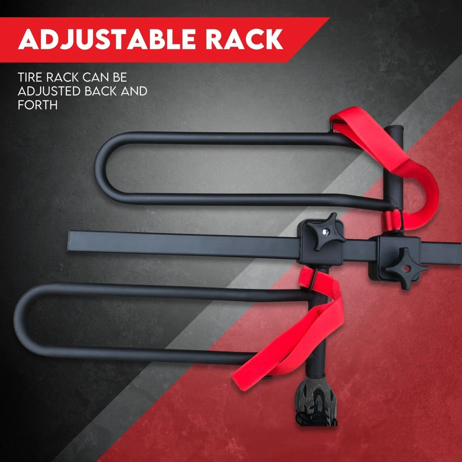 2-Bicycle Bike Rack with 2" Hitch Mount Platform | Rear Car Carrier | Foldable