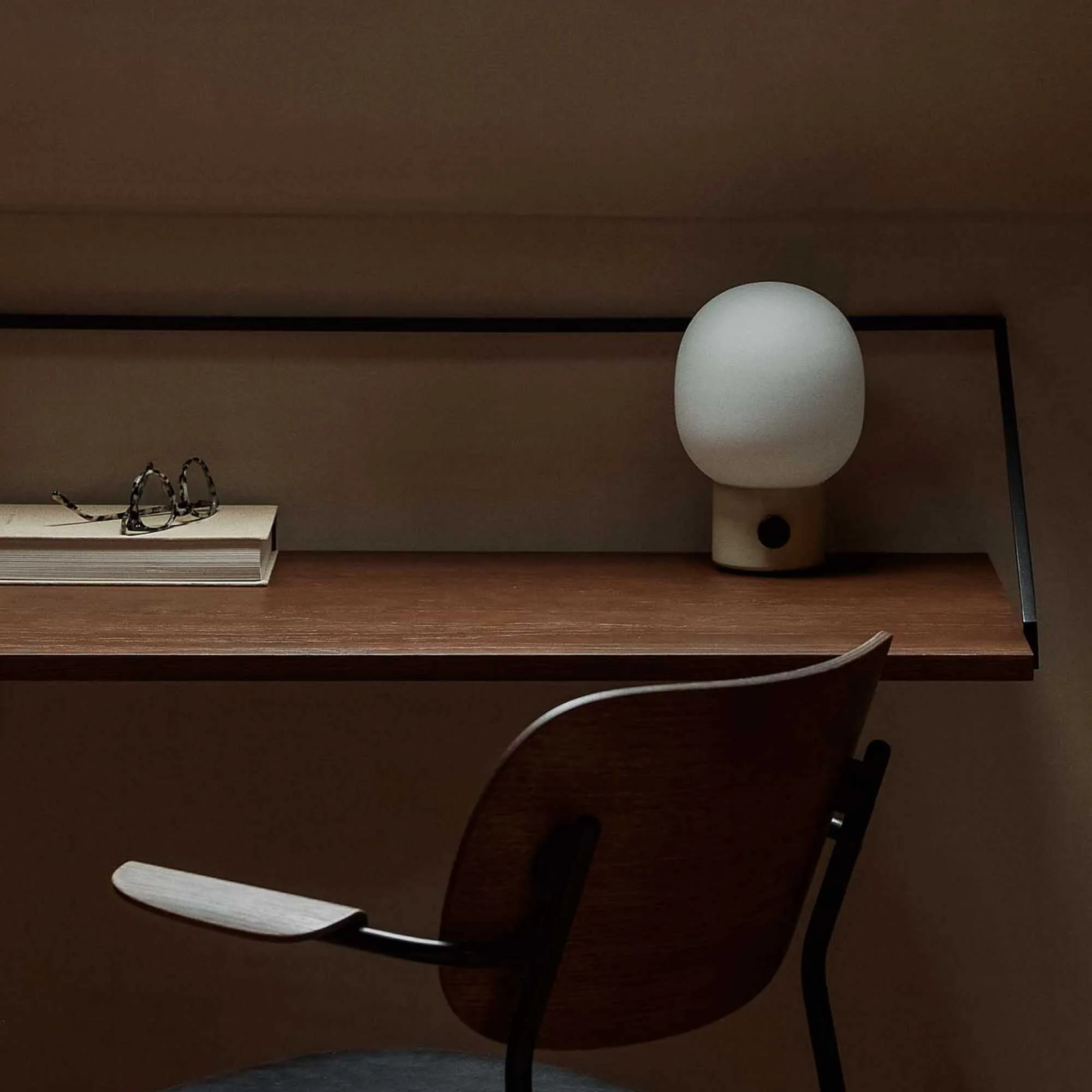 Audo JWDA Portable Table Lamp, alabaster white