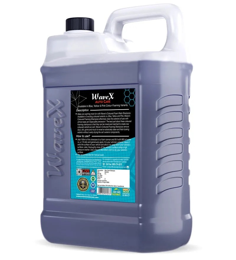 Colour Foam Wash Car Shampoo Produces Thick Blue Colour Foam