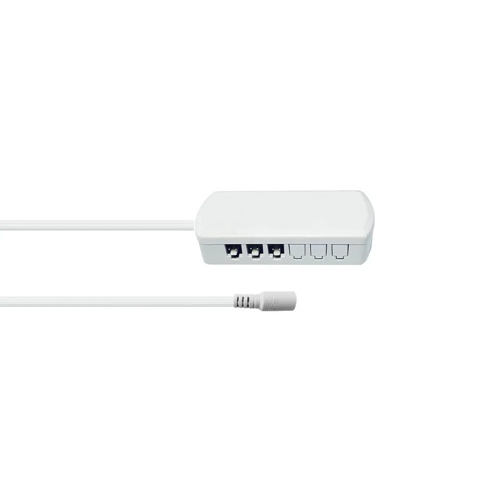 Female DC Plug to 6-Ports Connections Terminal Block