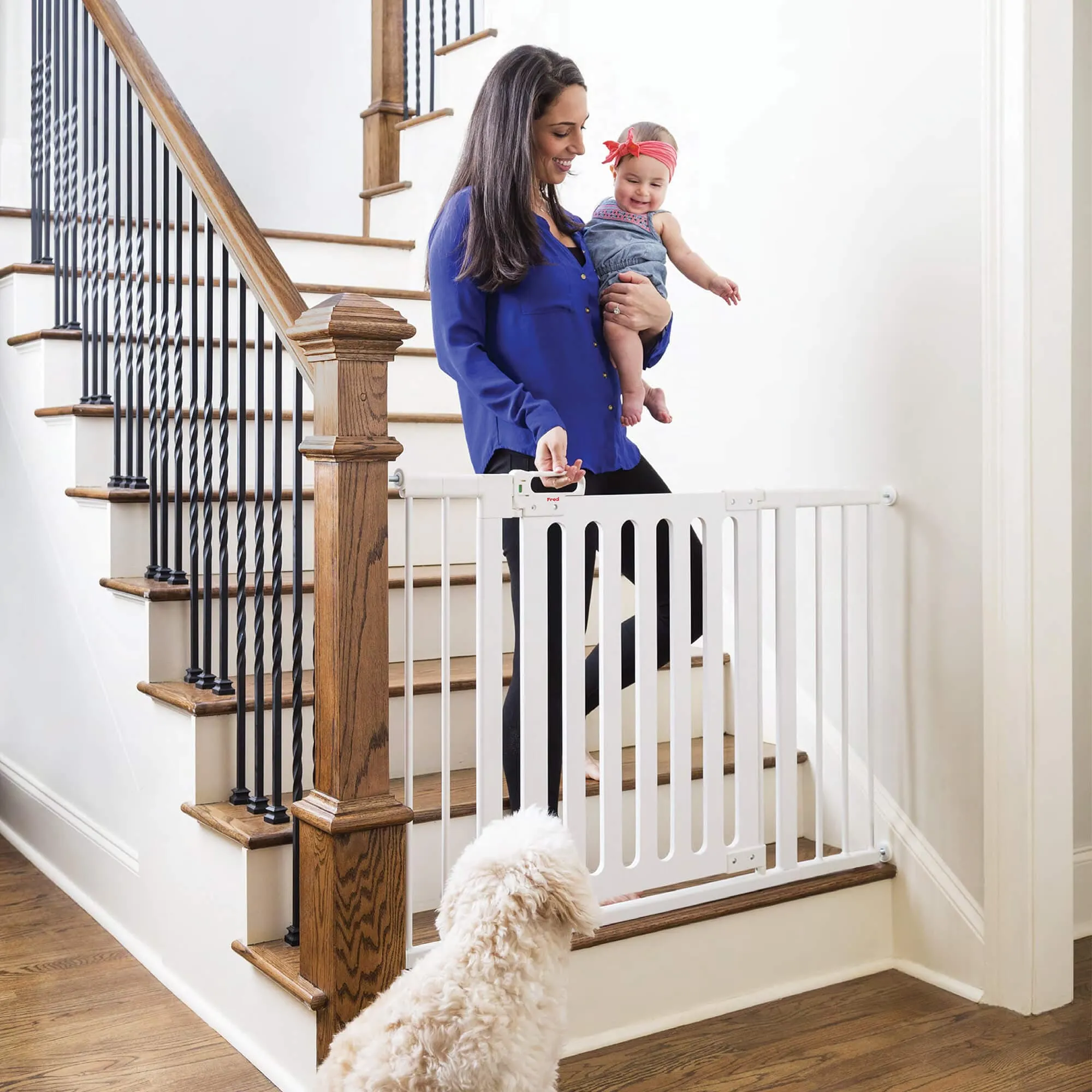 Fred Pressure Fit Wooden Stair Gate