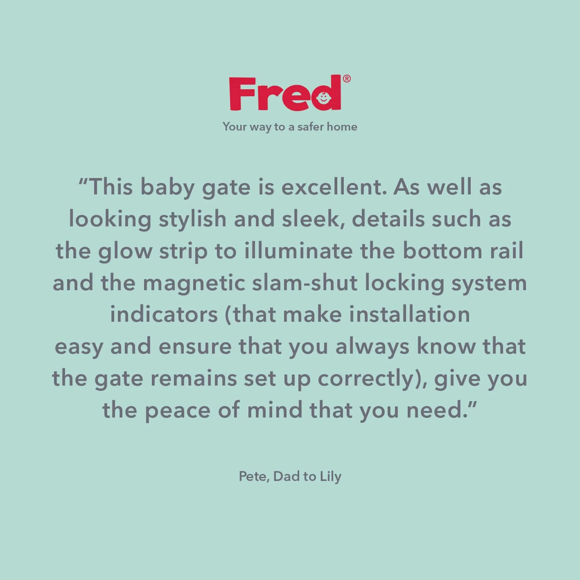 Fred Pressure Fit Wooden Stair Gate