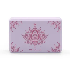 Lotus Printed Yoga Block