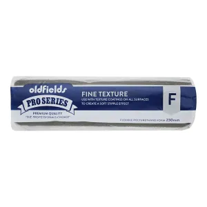 OLDFIELDS Pro Series Textured Fine Foam Roller Cover 230mm Oil Waterbased Paint