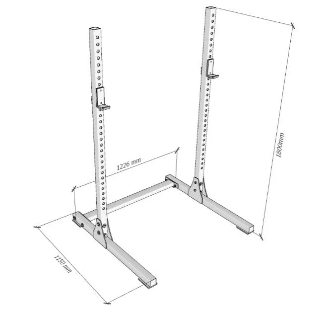 Powder Coated Squat Stand