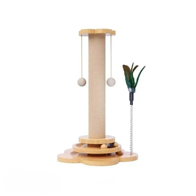 Wooden Cat Scratching Post